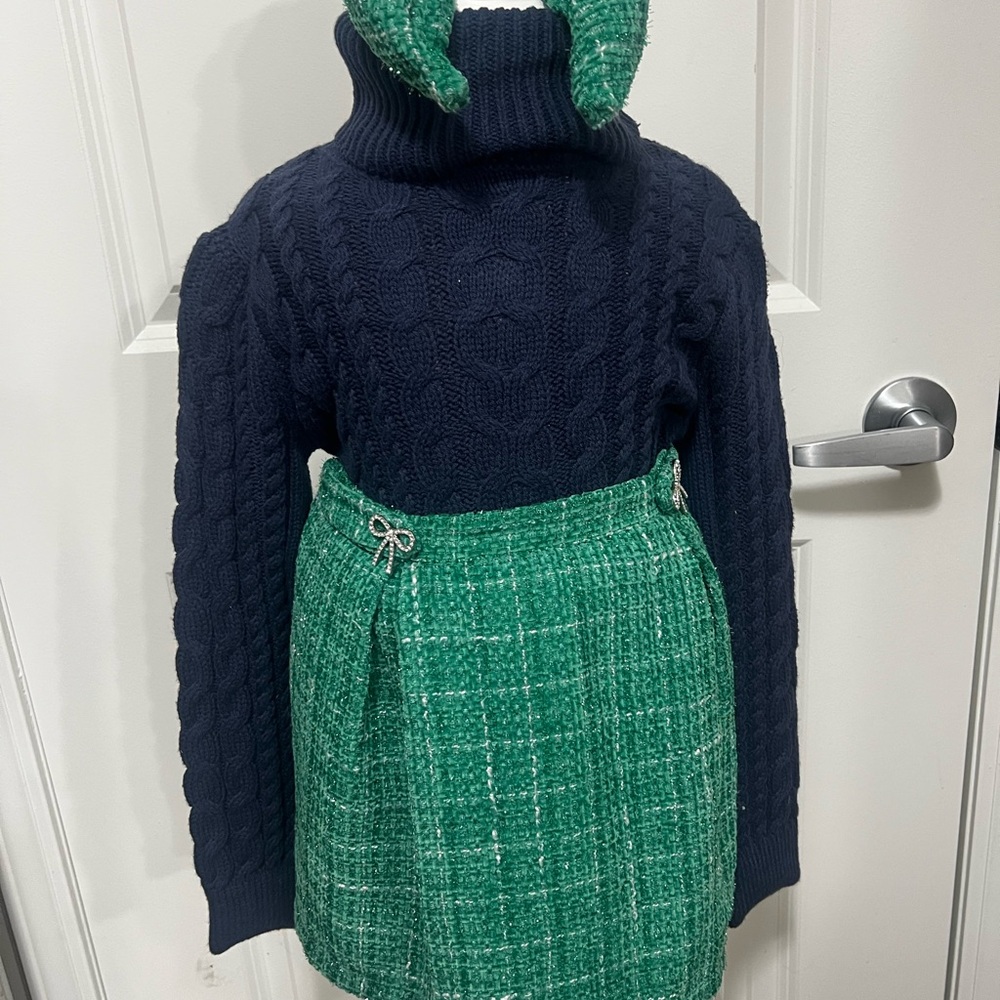Kids boutique style Tahari skirt set size 5-6Y Brand New